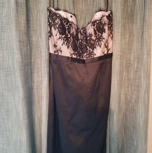White House Black Market Strapless Lace Dress